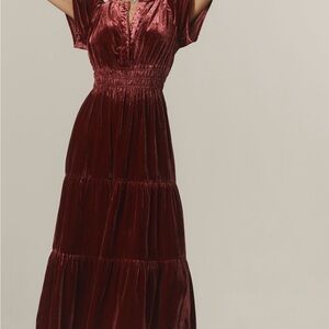 Velvet Burgundy Dress